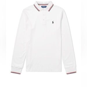 Ralph Lauren White Polo with Red and Black Trim